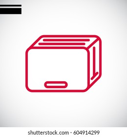 Toaster Icon Flat.
