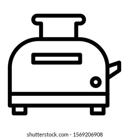 toaster icon glyph vector design 