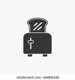 Toaster icon illustration isolated vector sign symbol