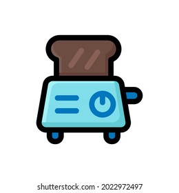 gráfico vectorial de ilustración de icono de tostadora
