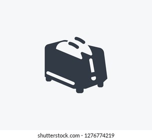 Toaster icon isolated on clean background. Toaster icon concept drawing icon in modern style. Vector illustration for your web mobile logo app UI design.