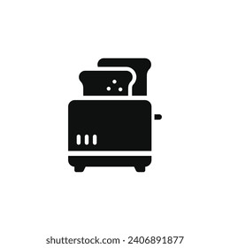 Toaster icon isolated on white background