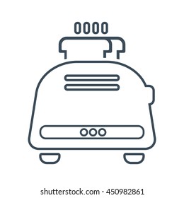 Toaster Icon Isolated on White Background.vector illustration icon