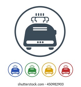 Toaster Icon Isolated on White Background.vector illustration icon