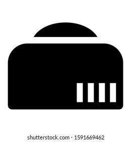 toaster icon isolated sign symbol vector illustration - high quality black style vector icons

