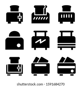 toaster icon isolated sign symbol vector illustration - Collection of high quality black style vector icons
