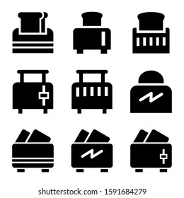 toaster icon isolated sign symbol vector illustration - Collection of high quality black style vector icons

