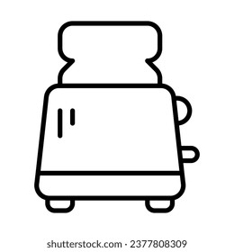 toaster icon in line style