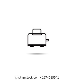 tostadora. Icono en un estilo lineal. 