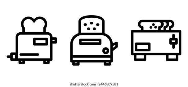 toaster icon or logo isolated sign symbol vector illustration - high quality black style vector icons
