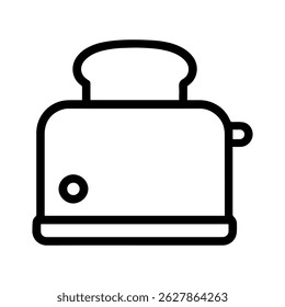 Toaster icon on white background vector
Vector icon household items home