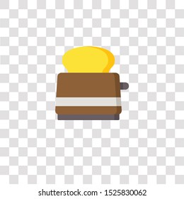toaster icon sign and symbol. toaster color icon for website design and mobile app development. Simple Element from electronics collection for mobile concept and web apps icon.