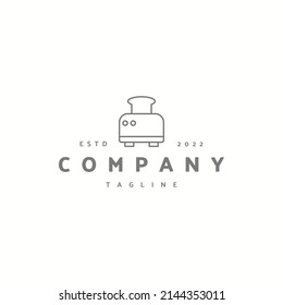 Toaster icon sign symbol hipster vintage logo design vector illustration
