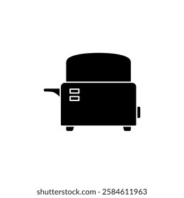 toaster icon, simple flat style, illustration, logo sign symbol pictogram template, for ui or ux isolated on white for mobile app, editable