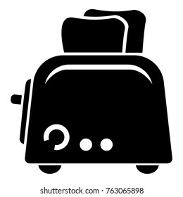 Toaster icon. Simple illustration of toaster vector icon for web