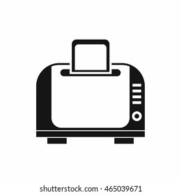 Toaster icon in simple style isolated on white background. Home appliances symbol