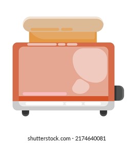 Toaster icon. Subtable to place on cooking, household tools, kitchen, etc.