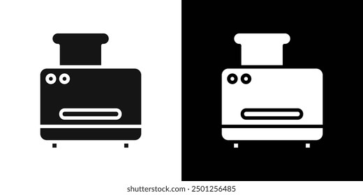 toaster icon Symbol mark in filled style