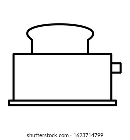 Toaster Icon Symbol. Outline Style