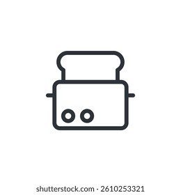 Toaster icon. Toaster Symbol sign for mobile concept and web design. Vector icon, Logo illustration, Vector graphics