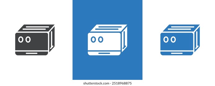 toaster icon thin line illustration