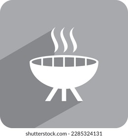 toaster icon in trendy flat style isolated in background