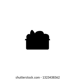 toaster icon vector