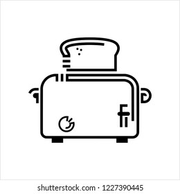Toaster Icon, Toaster Vector Art Illustration