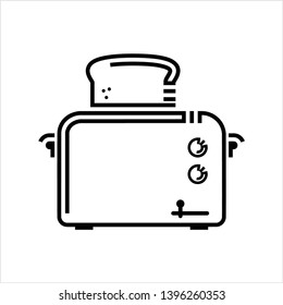 Toaster Icon, Toaster Vector Art Illustration