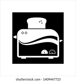 Toaster Icon, Toaster Vector Art Illustration