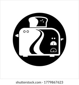 Toaster Icon, Toaster Vector Art Illustration