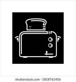 Toaster Icon, Toaster Vector Art Illustration