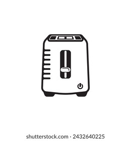 Toaster Icon, Toaster Vector Art Illustration