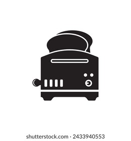 Icono de tostadora, ilustración vectorial de tostadora