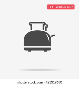 Toaster icon. Vector concept illustration for design.