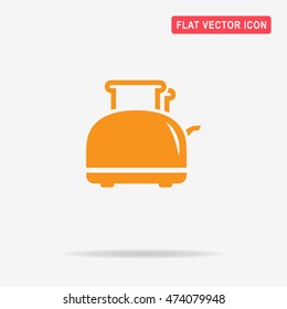 Toaster icon. Vector concept illustration for design.