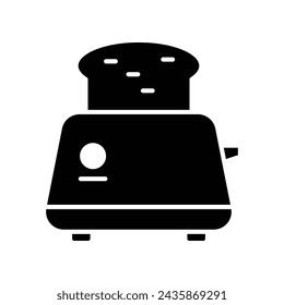 Ilustración de diseño vectorial de icono de tostadora