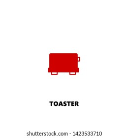 toaster icon. toaster vector design. sign design. red color