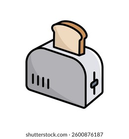 toaster icon vector design temp\late simple and clean
