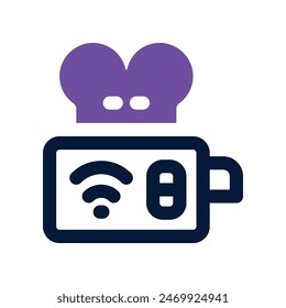 toaster icon. vector dual tone icon for your website, mobile, presentation, and logo design.