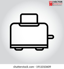 Toaster icon vector. Eps10 vector illustration.