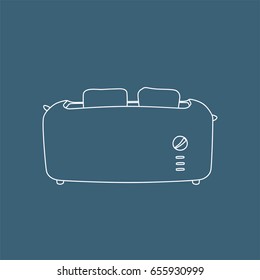Toaster icon, vector illustration design. Cookware collection.