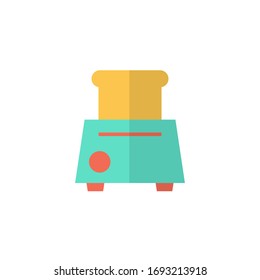 ilustración vectorial de icono de tostador. diseño de estilo plano de icono de tostadora