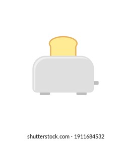Toaster-Symbol. Vektorgrafik. Einzeln.