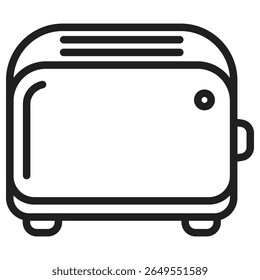 toaster icon vector illustration isolated sign