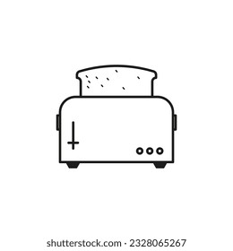 Toaster icon. Vector illustration. stock image.