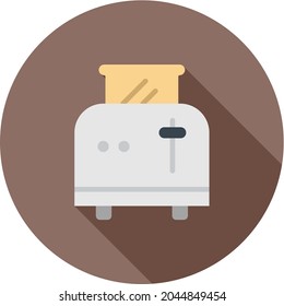 Toaster icon vector image. Can also be used for Physical Fitness. Suitable for mobile apps, web apps and print media.