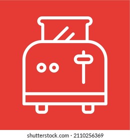 Toaster icon vector image. Can also be used for Physical Fitness. Suitable for mobile apps, web apps and print media.