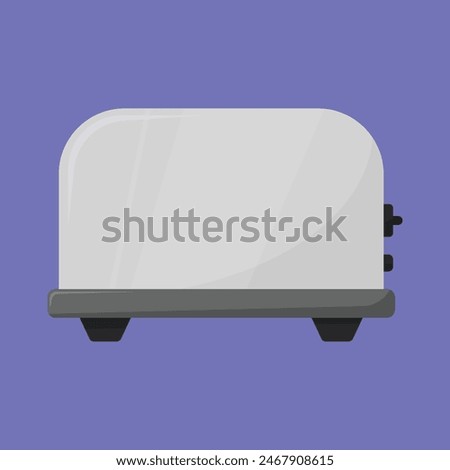 Toaster icon vector. Kitchen toaster vector illustration. bread electrical toaster icon vector 