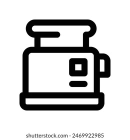 toaster icon. vector line icon for your website, mobile, presentation, and logo design.